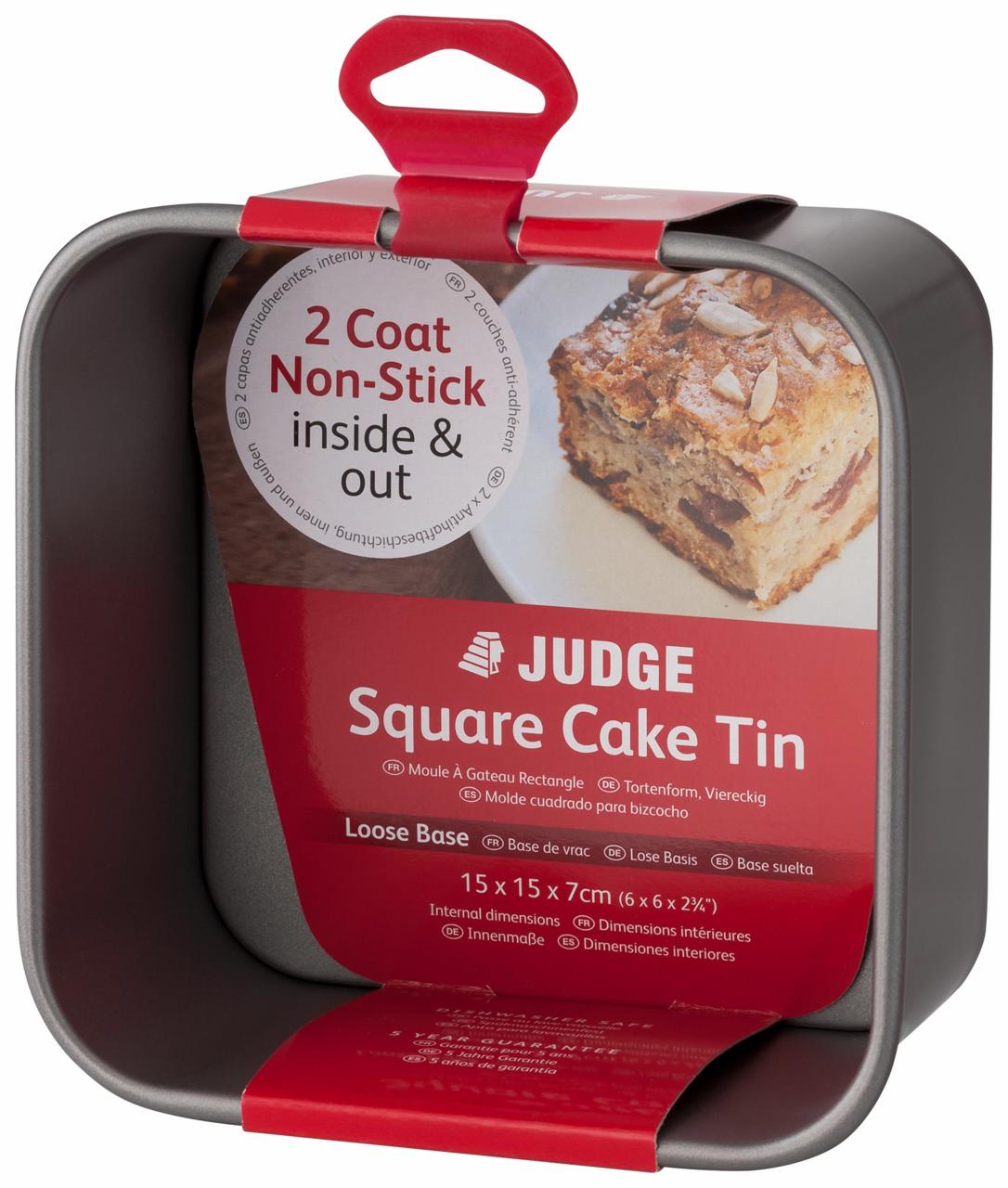 Judge Square Cake Tin (Loose Base) Marshall and Pearson
