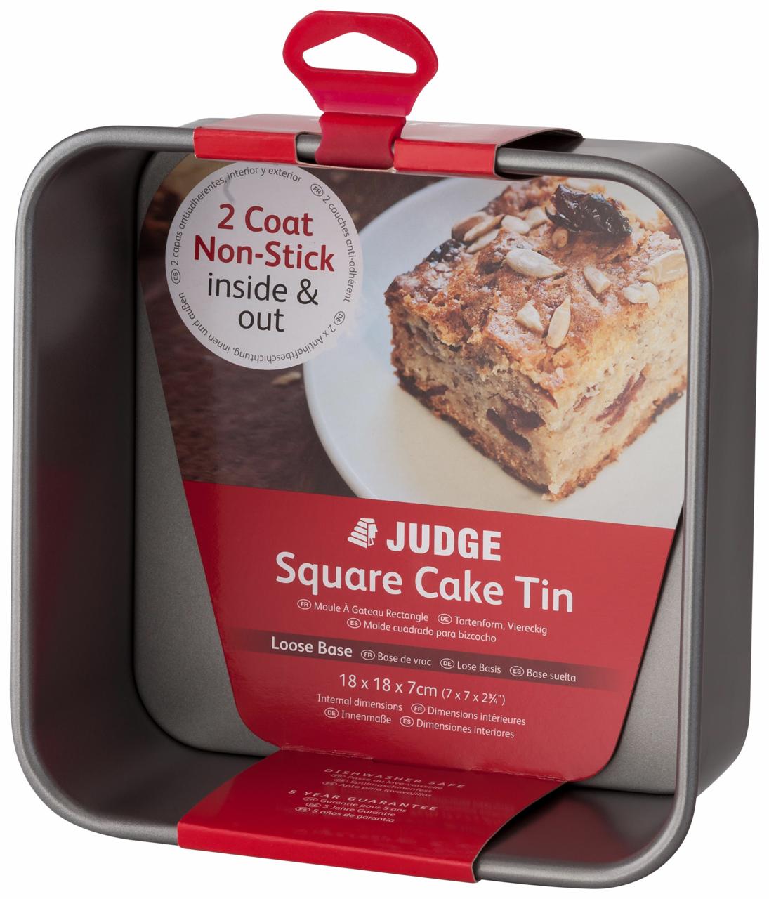 Judge Square Cake Tin (Loose Base) Marshall and Pearson