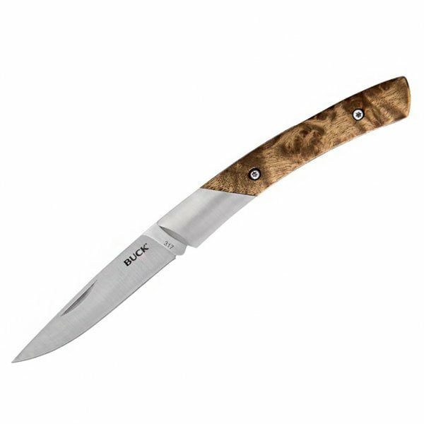 Buck Ridgeway Slip Joint Burlwood Knife Marshall and Pearson